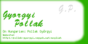 gyorgyi pollak business card