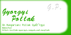 gyorgyi pollak business card